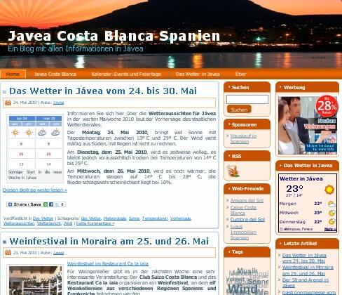Neuer Blog „Touristisches Jávea“, gesponsert von der Vapf-Gruppe