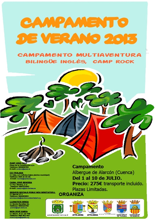 Open enrollment period to summer camp in Alarcon, Cuenca