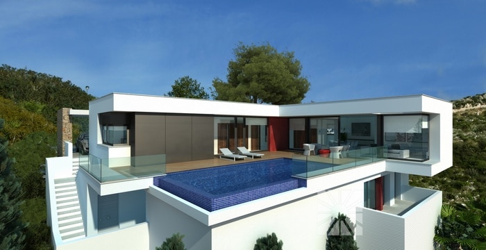 Lirios Sunrise modern villas under construction