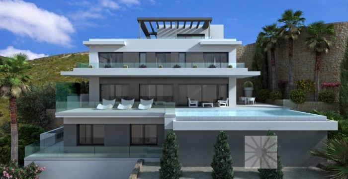 Villa del Sol: new villa under construction at Jazmines Residencial Estates