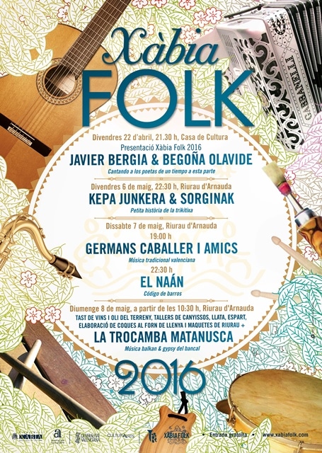 Program of Xàbia Folk 2016