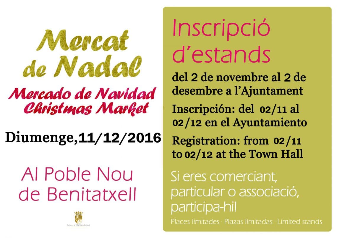 Mercado de navidad 2016 en Benitatxell