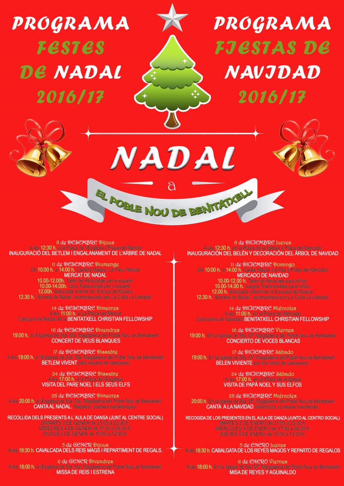 Mercado de Navidad en Benitatxell el domingo 11 de diciembre