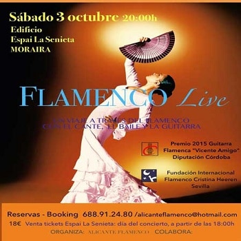 Flamenco am Samstag im Espai La Senieta in Moraira