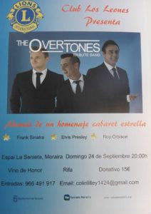The Overtones Tribute Band Concert in Moraira